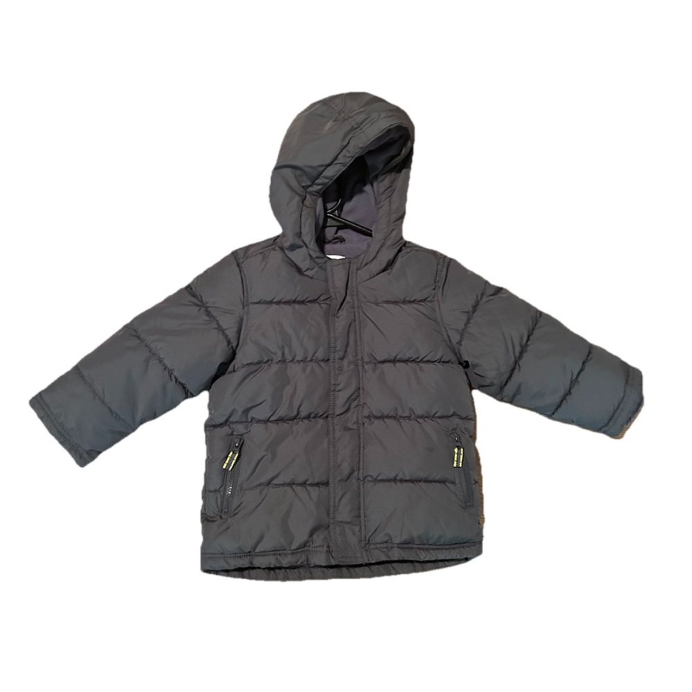 Old Navy Frost Free Kids Unisex Jacket Hooded Grey Size 5T Excellent Condition